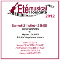 Affiche concert Houlgate - 21 juillet 2012